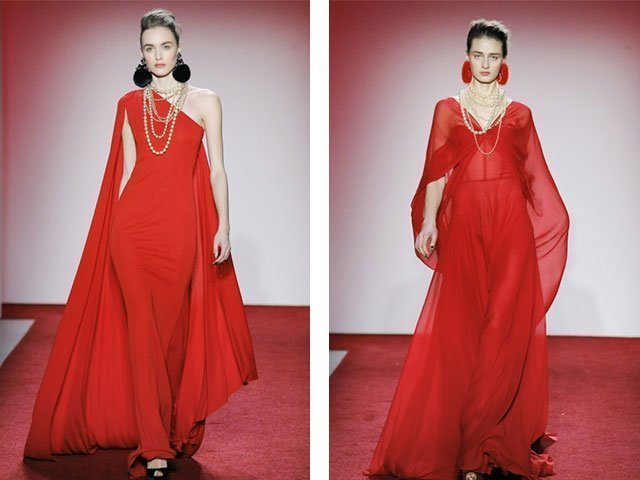 Красное-красное платье: фото новинки 2018