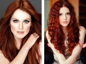Светлая медь краска для волос фото до и после