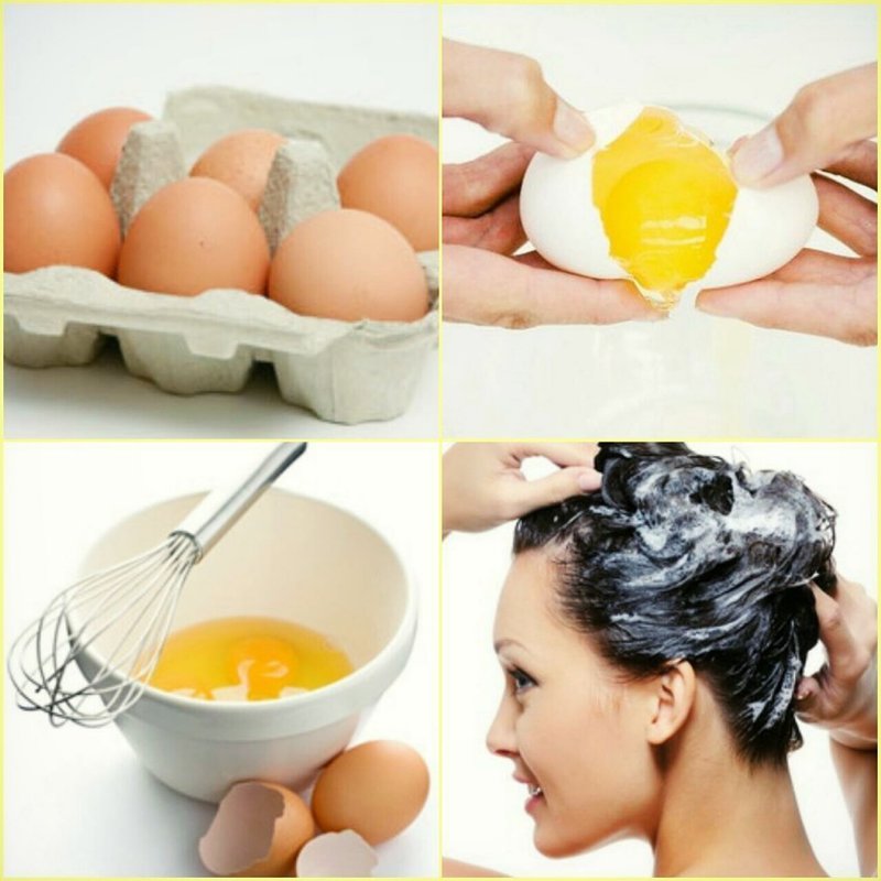 Питательная маска для волос из яйца
