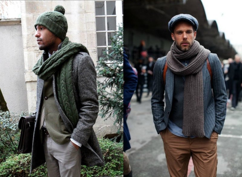 Модные вязанные шарфы