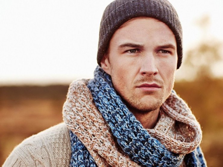 Модные шарфы для мужчин