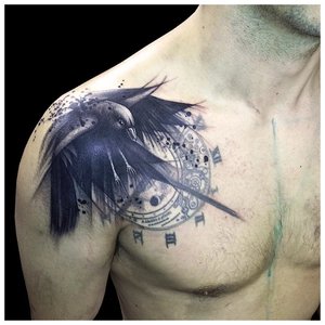 Татуировка ворона