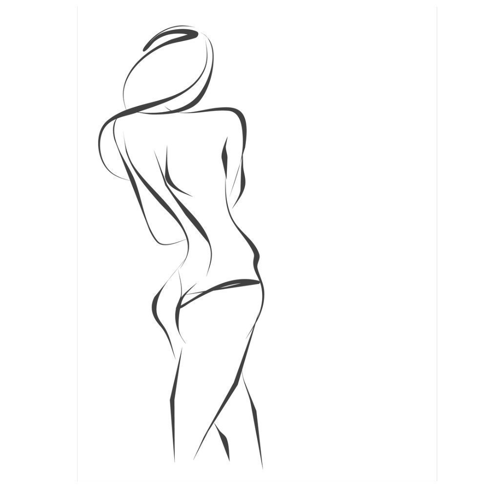 Эскиз рисунок женского тела