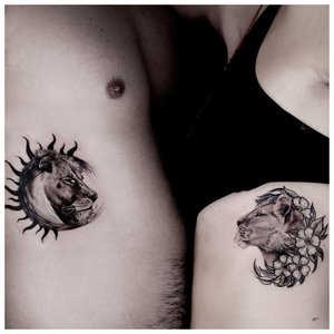 Анималистическая тематика для двойного тату