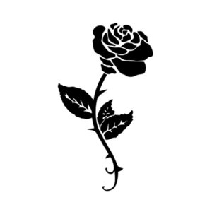 Эскиз розы для тату 