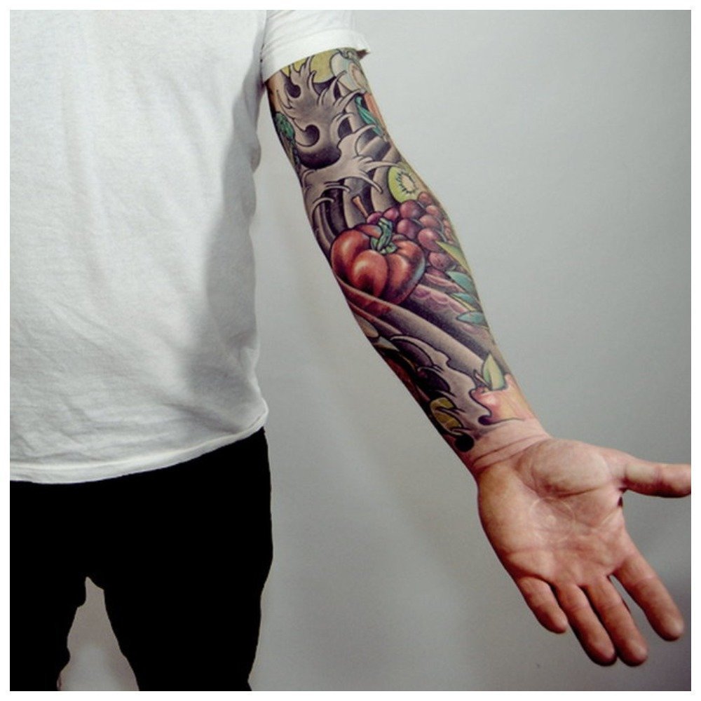 Мужские цветные тату для рукава.