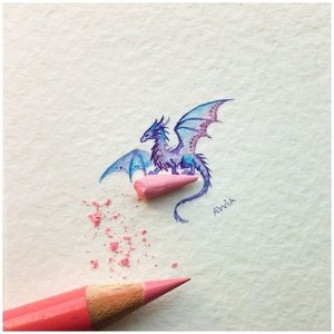 Дракон нарисованный карандашом тату