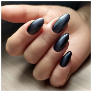 Черные длинные ногти 