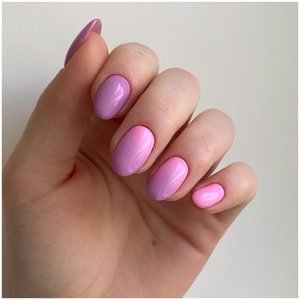 Фиолетово-розовые ногти