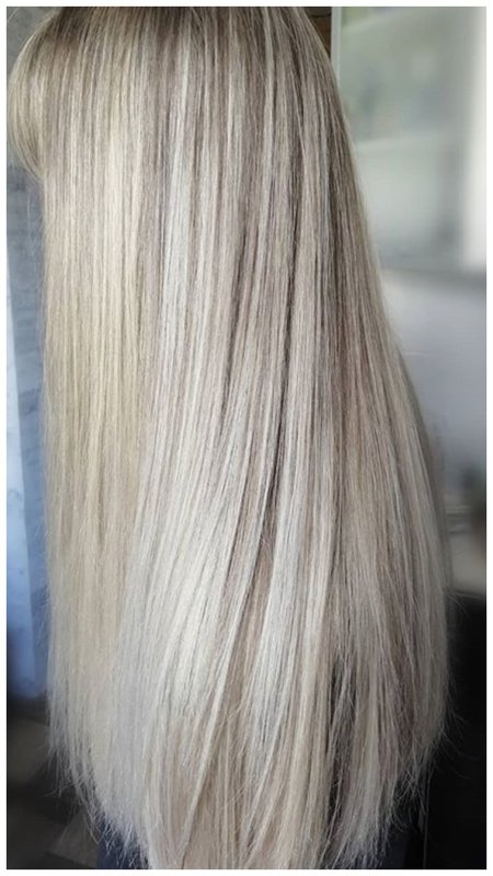 Блонд на длинные волосы