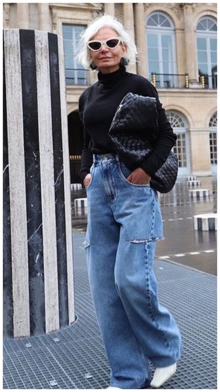 Фото модные джинсы с прорезями по бокам