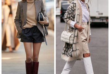 Стилисты определили: 5 актуальных сочетаний с теплыми шортами С чем носить шорты осенью