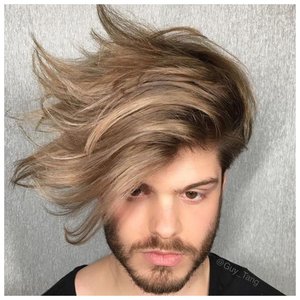 Мужчкое окрашивание на длинные волосы