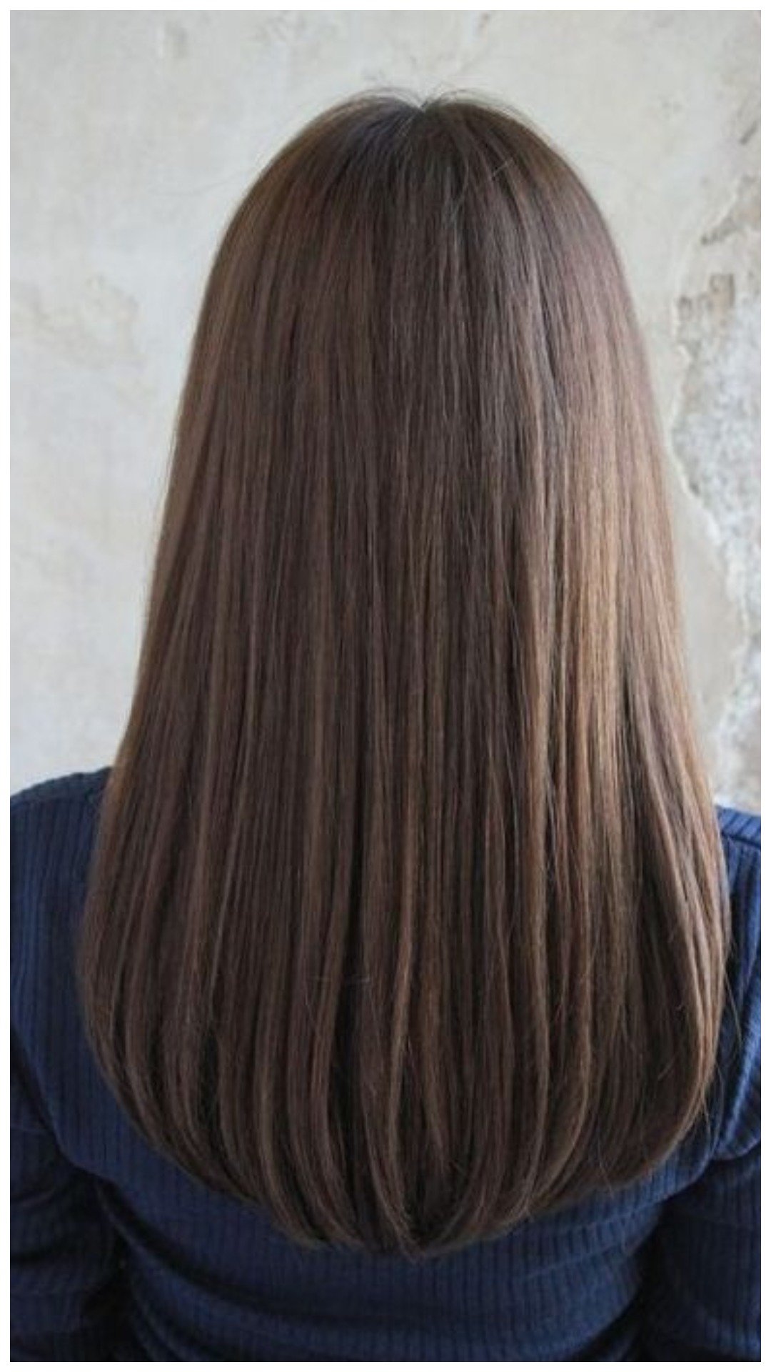 Длинные волосы полукругом
