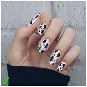Коровий принт на ногтях