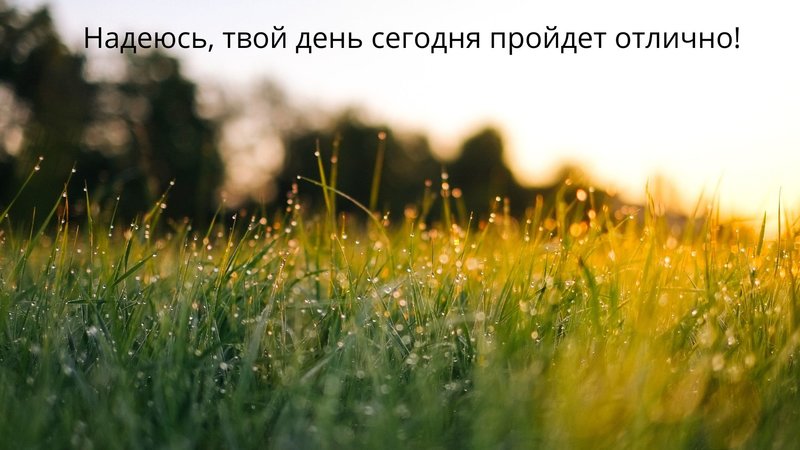 Картинка для утреннего поста