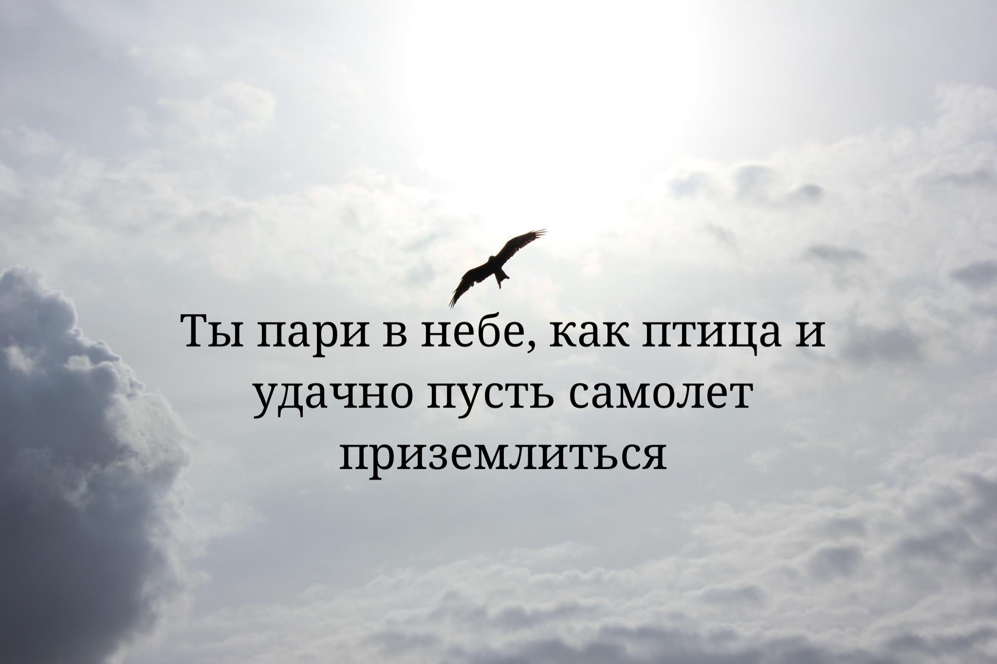 Хорошего полета и мягкой посадки