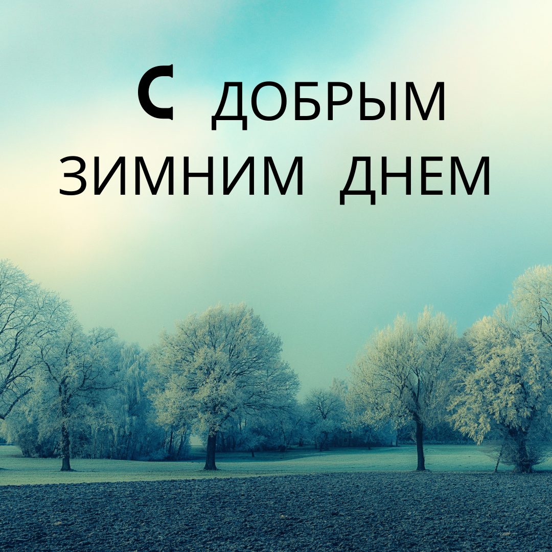 Хорошего дня зима