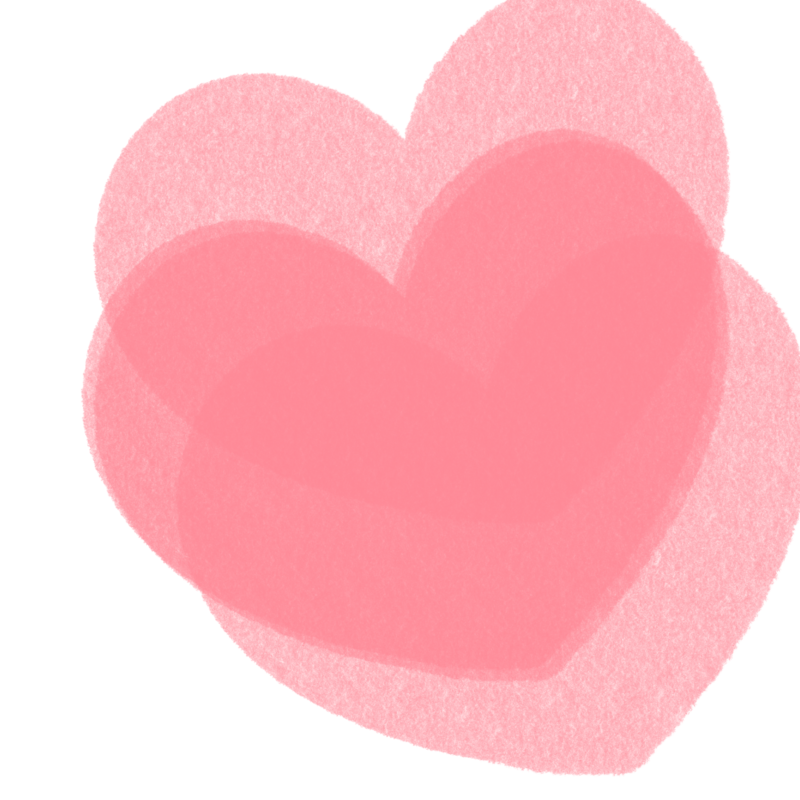 Розовые сердечки