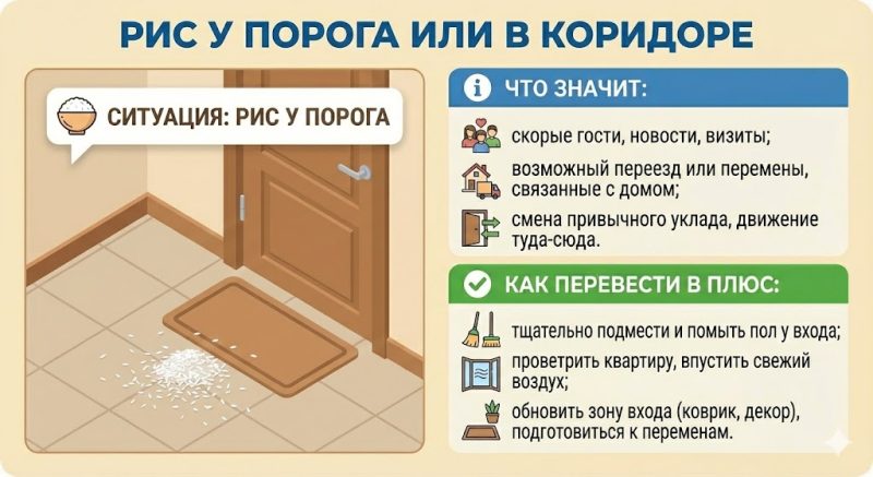 Рассыпать рис — примета: к хорошему или к неприятностям и что делать